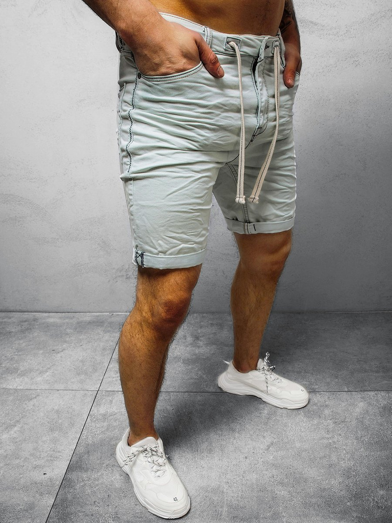 Šviesiai-mėlyni vyriški šortai OZONEE O/19200