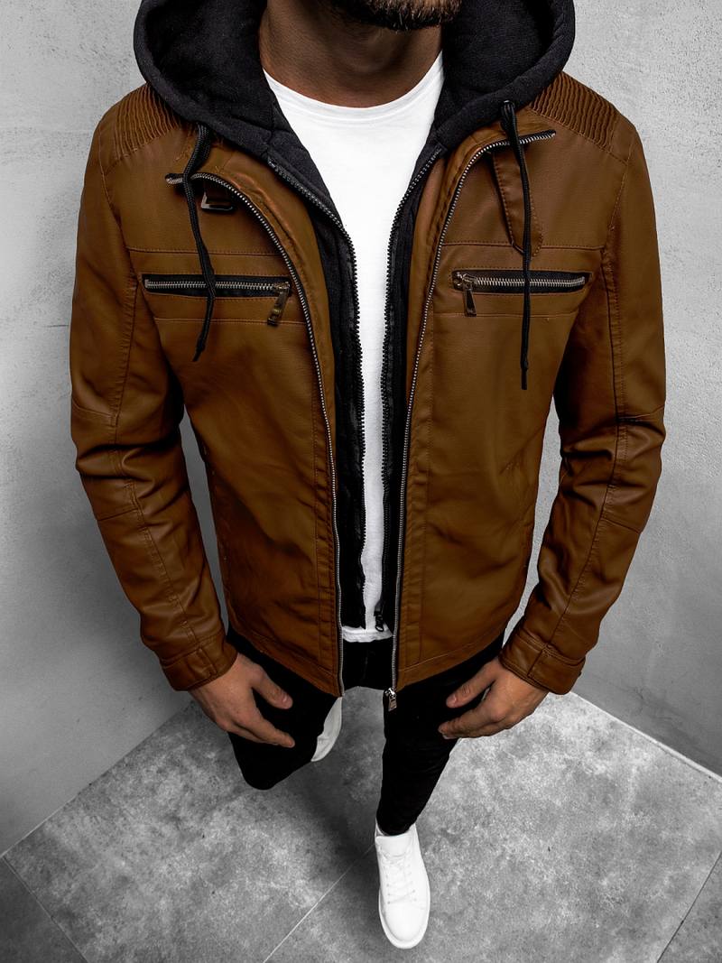 Camel vyriška odinė striukė OZONEE JB/JP1171Z