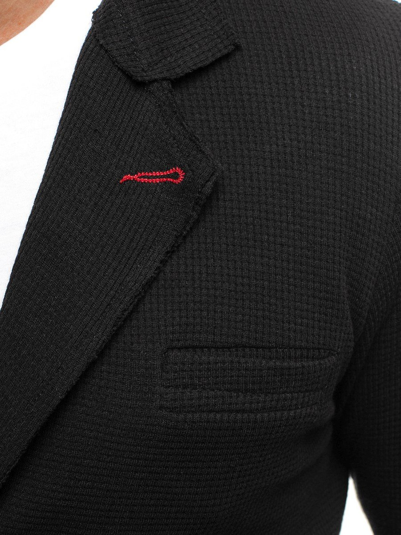 OZONEE MECH/2043 Juodas vyriškas švarkas