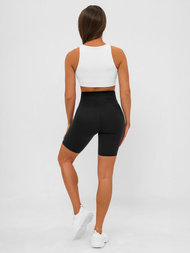 Trumpos moteriškos tamprės juodos OZONEE JS/17K583/3