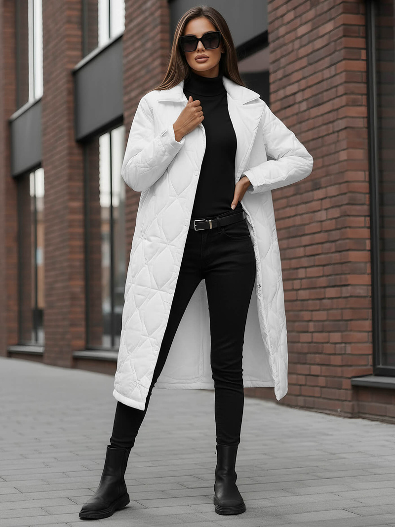 Baltas moteriška striukė OZONEE JS/5M3177/281Z