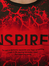 Raudoni vyriški berankoviai marškinėliai OZONEE JS/SS11050