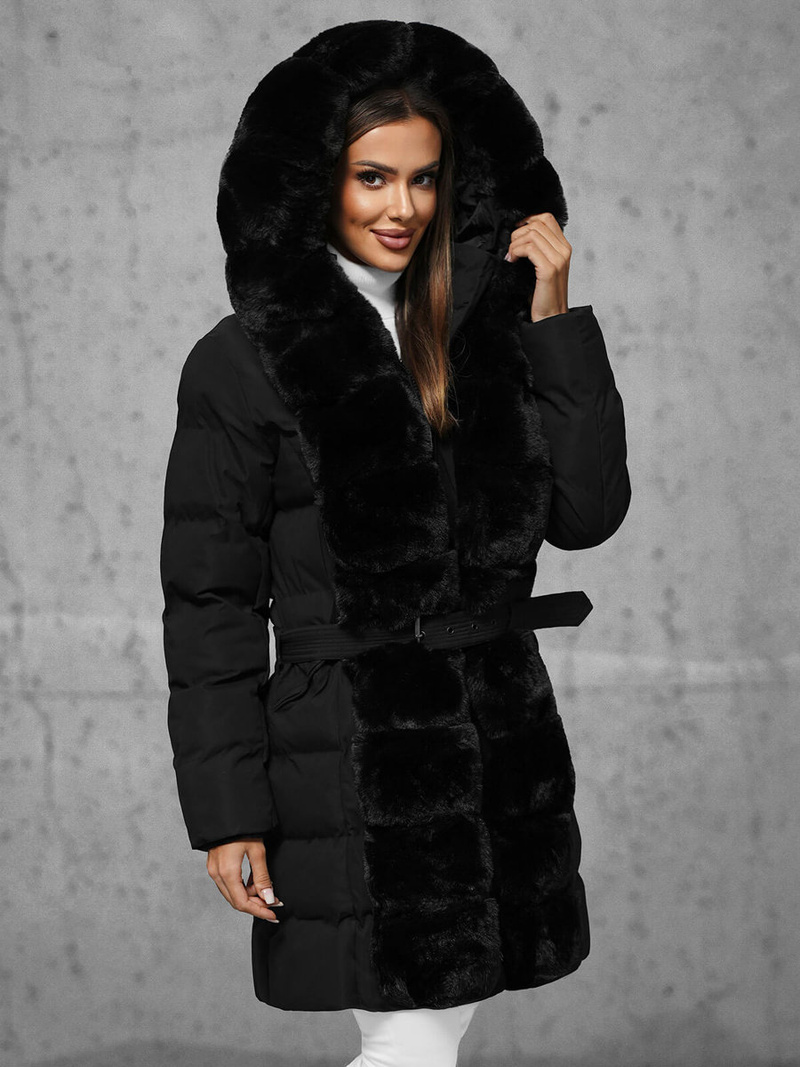 Juoda moteriška striukė OZONEE JS/5M3158/392