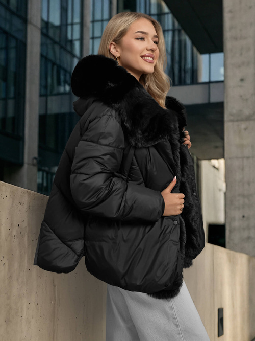 Juoda moteriška striukė OZONEE O/16M9179/392Z