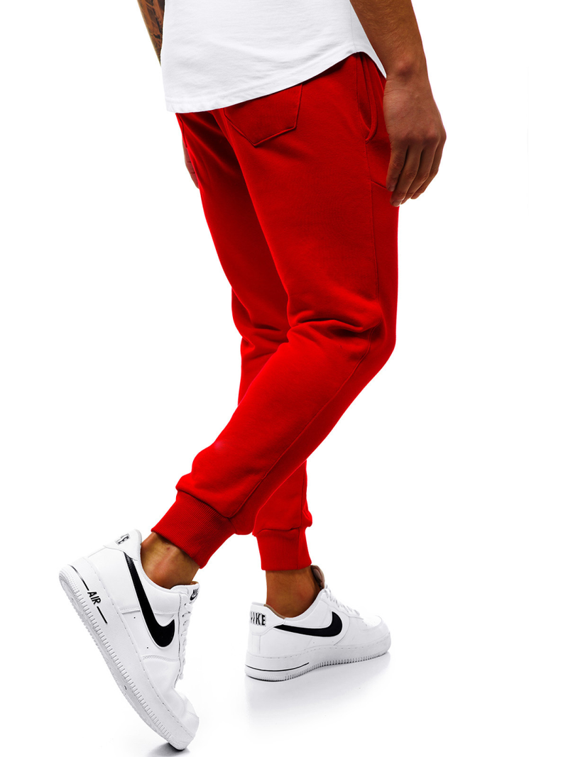 Raudonos vyriškos sportinės kelnės OZONEE G/11129