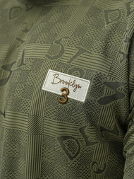 Rusvai žalsva vyriški marškinėliai OZONEE O/QQ1568