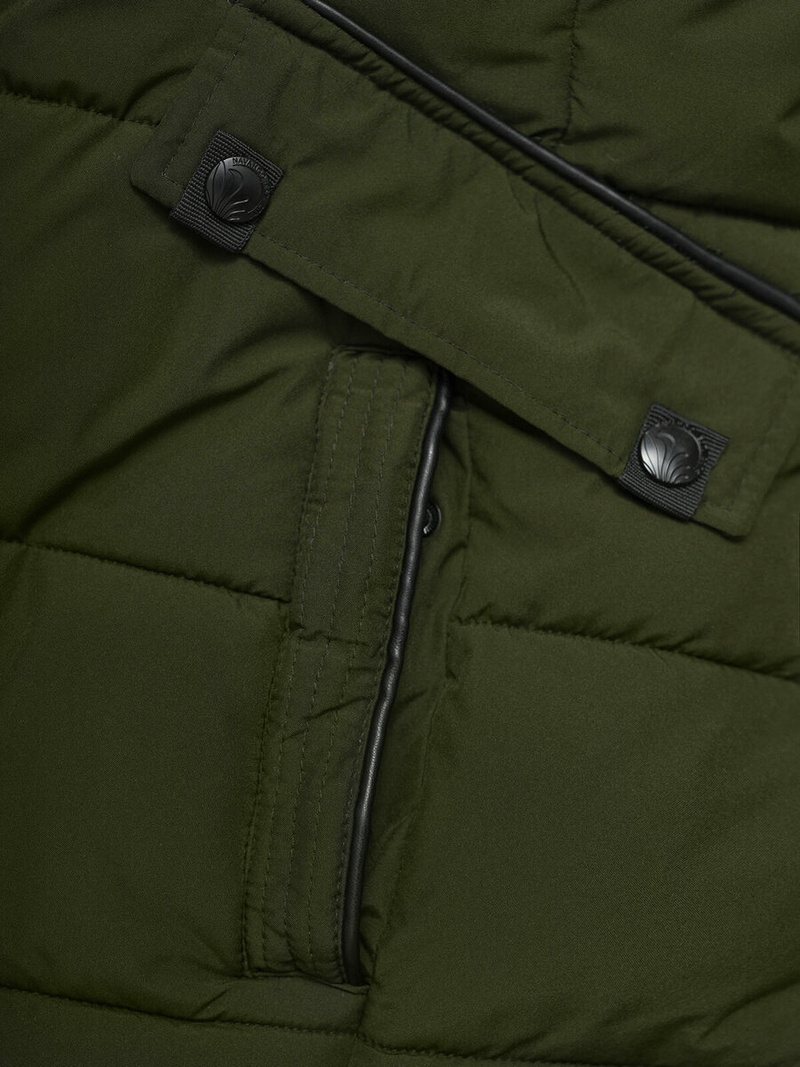 Rusvai žalsva moteriška striukė OZONEE O/W377Z