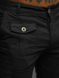 Juodi vyriški chino šortai OZONEE NB/MP0188N