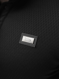 Juodi vyriški polo marškinėliai OZONEE O/YN2/577