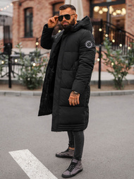 Juoda vyriška žieminė striukė OZONEE JS/19M1290/392