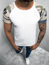 Baltai-kamufliažiniai vyriški marškinėliai OZONEE O/1176 