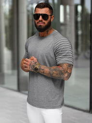 Grafitinis vyriški marškinėliai OZONEE JS/8T88/5Z