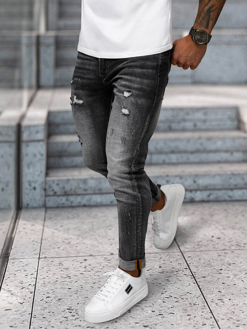 Juodai vyriški džinsai OZONEE NB/MP0169G