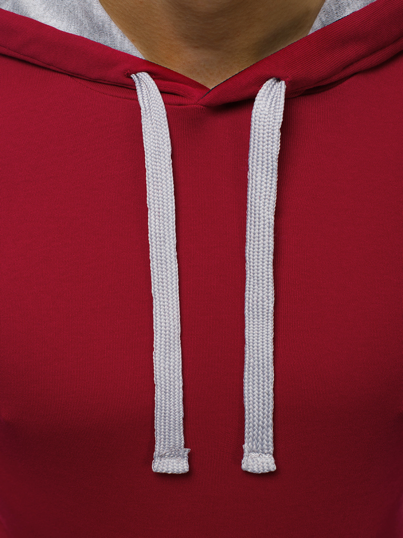 Bordiniai vyriški marškinėliai su gobtuvu OZONEE O/1273Z