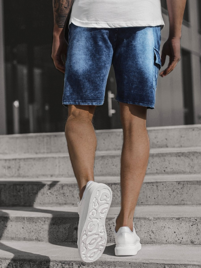 Mėlyni Vyriški džinso šortai OZONEE JS/KK1078