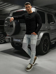 Šviesiai-mėlyni vvyriški džinsai OZONEE O/EM8889Z