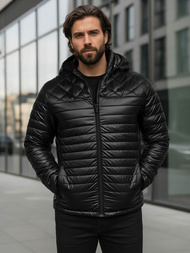 Juodi vyriška striukė OZONEE JS/16M9328/392BZ