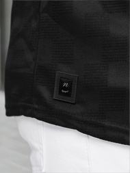 Juodi vyriški marškinėliai OZONEE O/QS11621