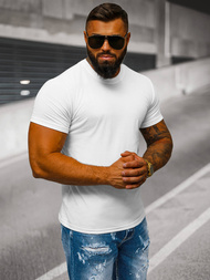 Balti vyriški marškinėliai OZONEE JS/712005Z 