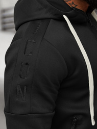 Juodas vyriškas sportinis kostiumas OZONEE O/LN11760