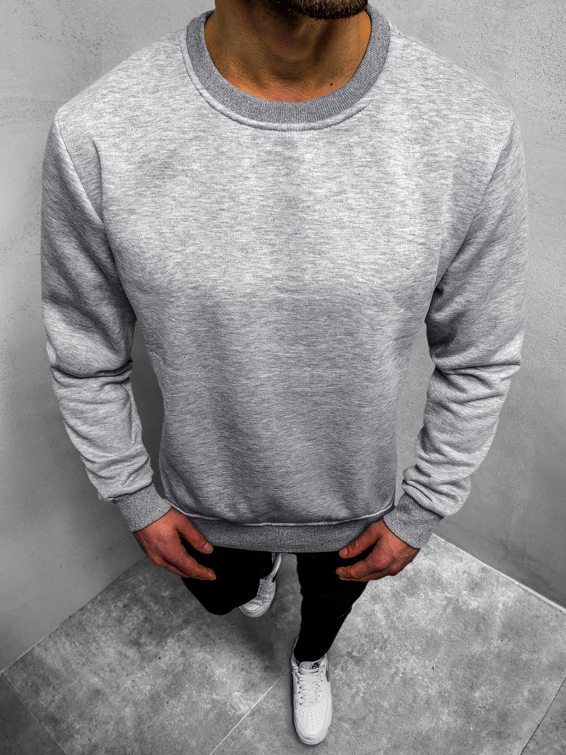 Pilkas vyriškas džemperis OZONEE JS/2018Z