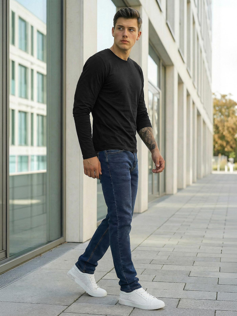 Tamsiai-mėlyni vyriški džinsai OZONEE DO/4048/2Z