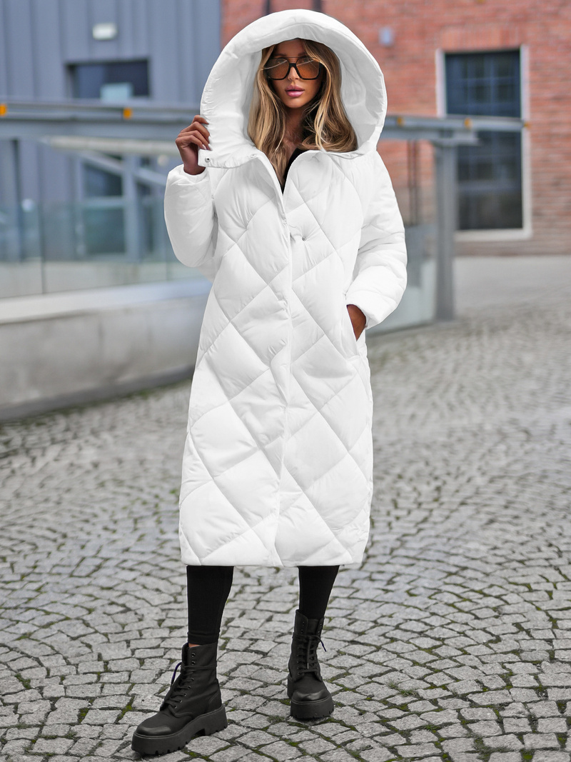 Baltas moteriška striukė OZONEE JS/5M3173/281Z