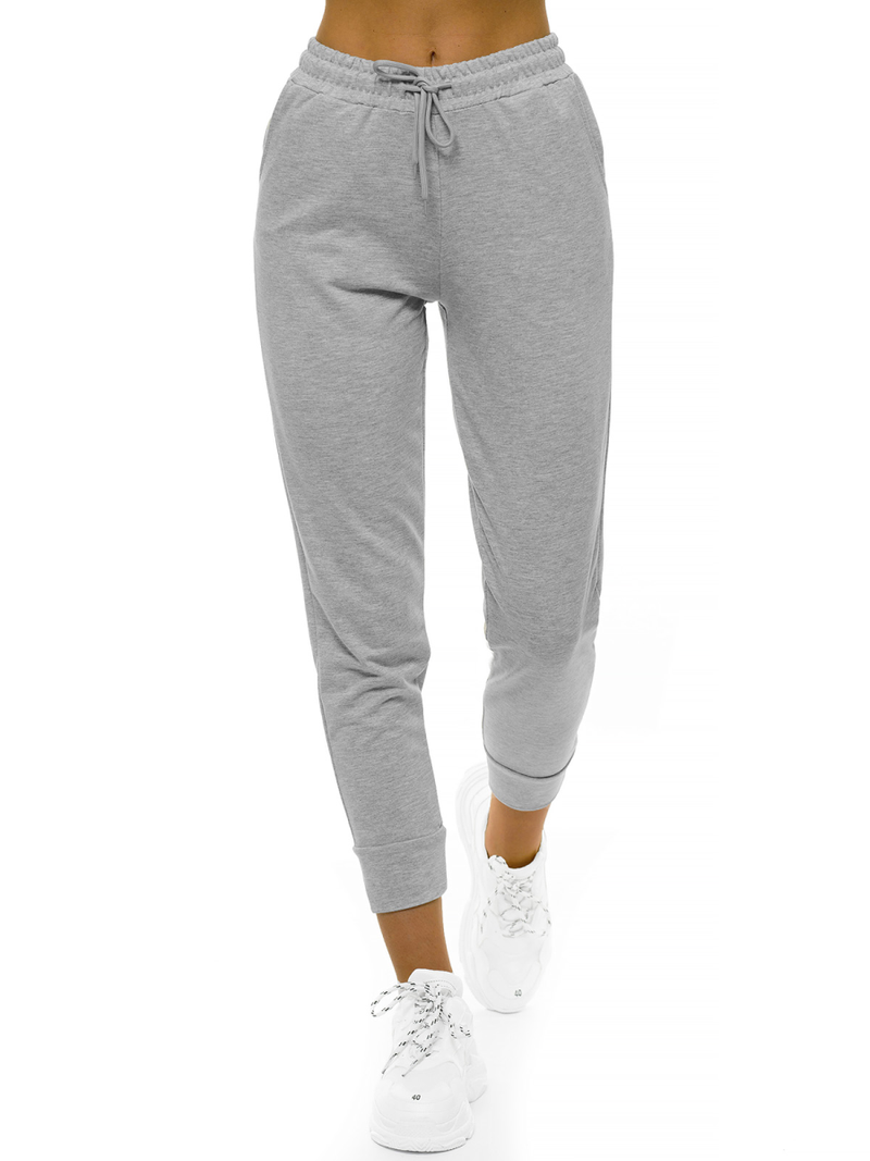 Šviesiai-Pilkos moteriškos sportinės kelnės OZONEE O/MB2002/21