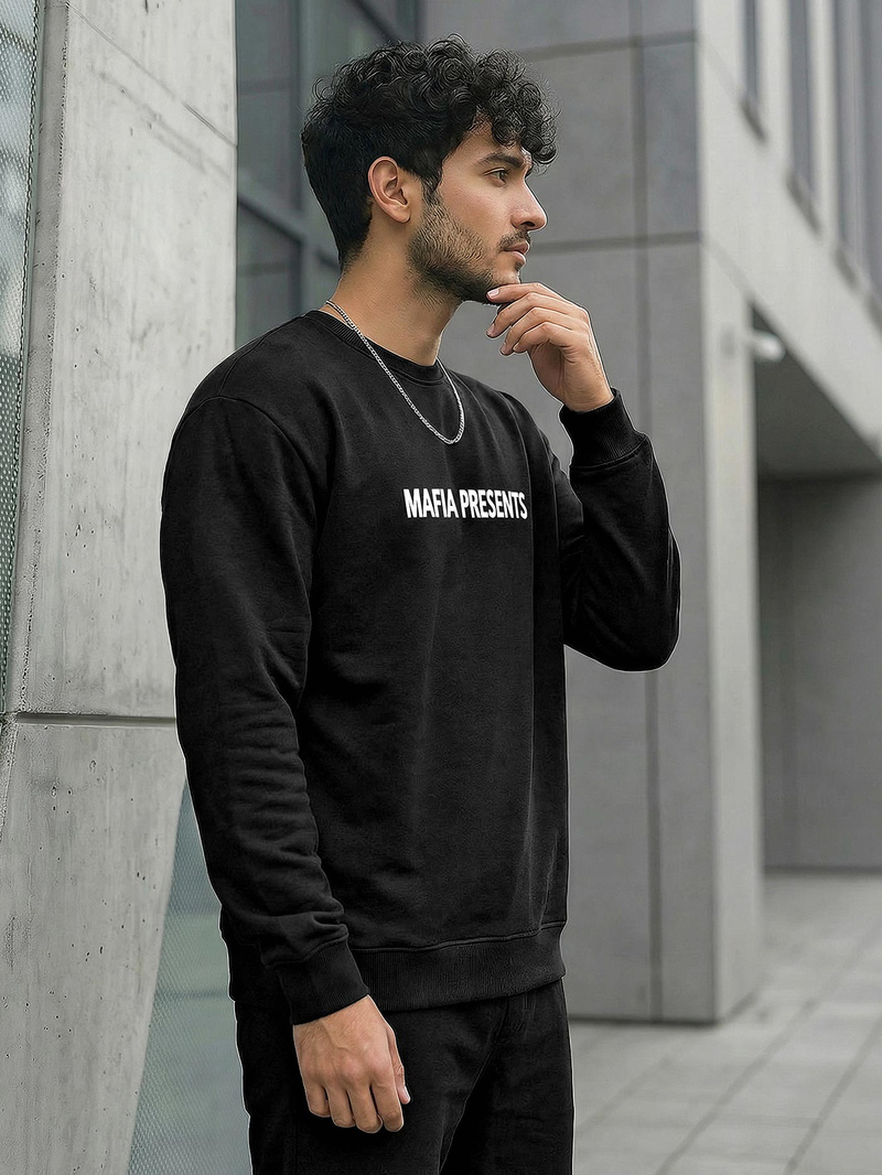 Juodas vyriškas džemperis OZONEE JS/65B3919/3Z