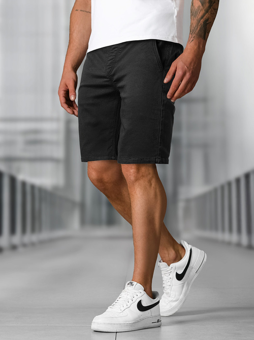 Juodi vyriški chino šortai OZONEE NB/MP0266NZ