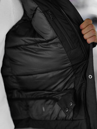 Juodai-pilka vyriška žieminė striukė OZONEE JS/91M9903/92