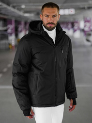 Juodi vyriška žieminė striukė OZONEE JS/91M9901/392