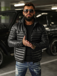 Juodi vyriška striukė OZONEE JS/16M9336/392BZ