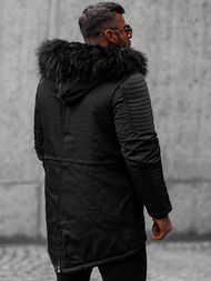 Juoda vyriška žieminė striukė OZONEE O/88853