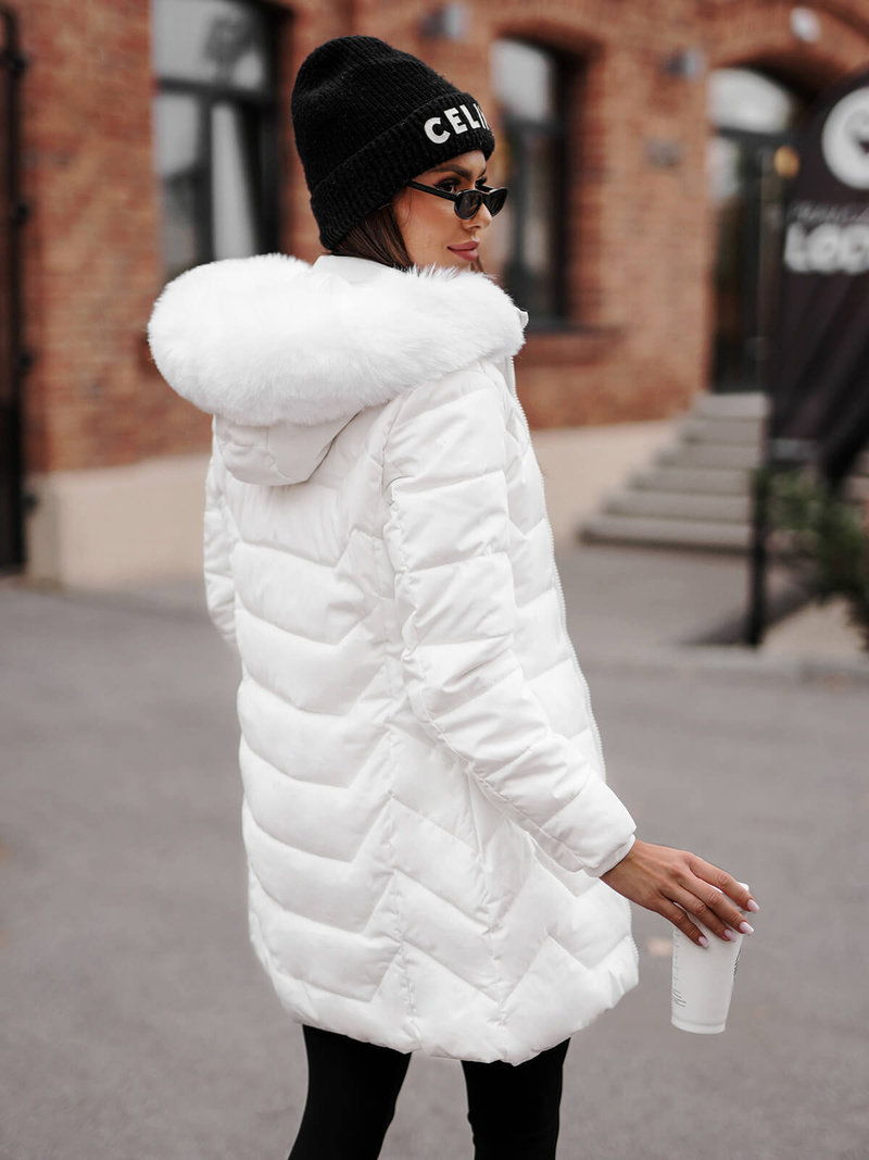 Baltas moteriška striukė OZONEE JS/16M9121/281Z