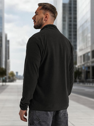 Juodas vyriškas džemperis su užtrauktuku OZONEE JS/HH016/3