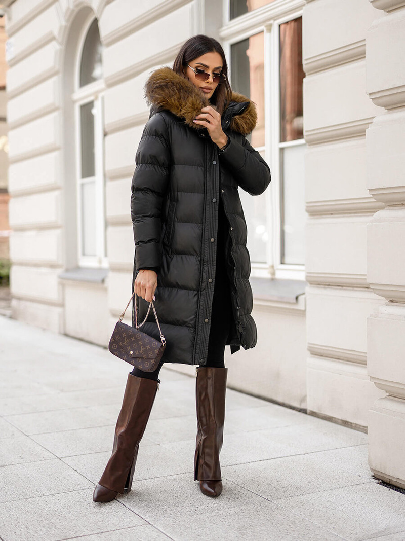 Juoda moteriška striukė OZONEE JS/5M3298/392