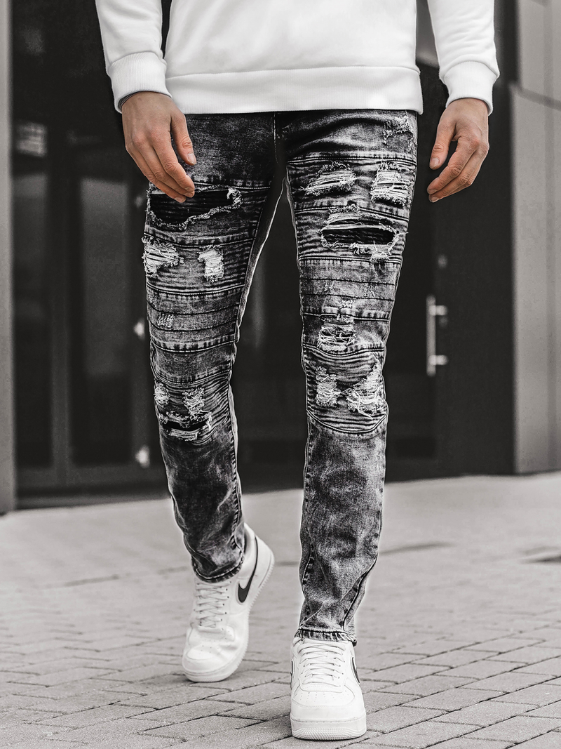 Grafitinės vyriškos džinso kelnės OZONEE V/19194