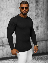 Juoda spalva vyriškas megztinis OZONEE L/2500