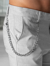 Pilkos vyriškos chino kelnės OZONEE DJ/3300Z