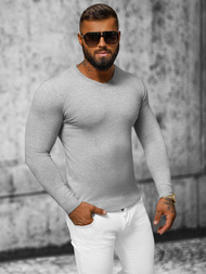 Pilkas vyriškas megztinis OZONEE NB/MMB601/2Z