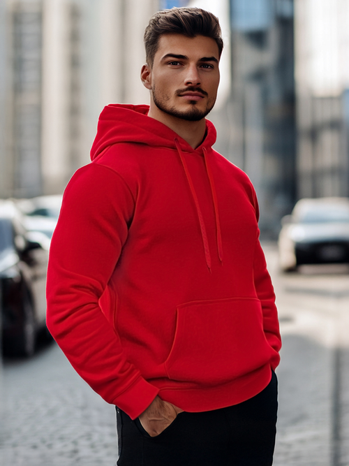 Tamsiai-Raudonas vyriškas džemperis OZONEE JS/2009Z