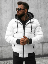 Balta vyriška žieminė striukė OZONEE N/7121