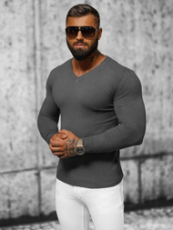 Grafitinis vyriškas megztinis OZONEE NB/MMB601/3Z