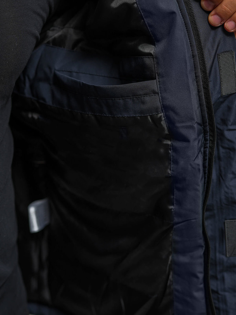 Mėlyna-granatinė vyriška striukė OZONEE JS/M35/117