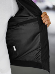 Baltai-juodas vyriška žieminė striukė  OZONEE JS/31M5030/392Z