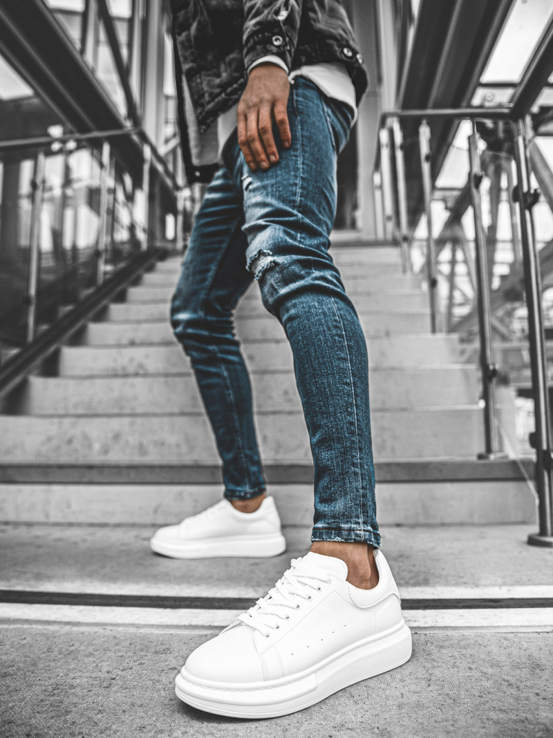 Balti sneakers stiliaus batai OZONEE B/2051