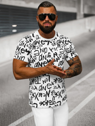 Balti vyriški marškinėliai OZONEE O/T1268/1