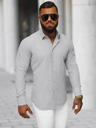 Pilka vyriški marškiniai OZONEE O/V118