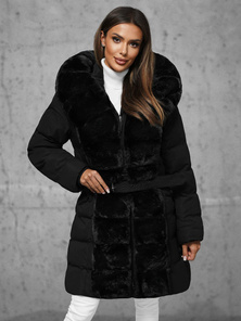 Juoda moteriška striukė OZONEE JS/5M3158/392